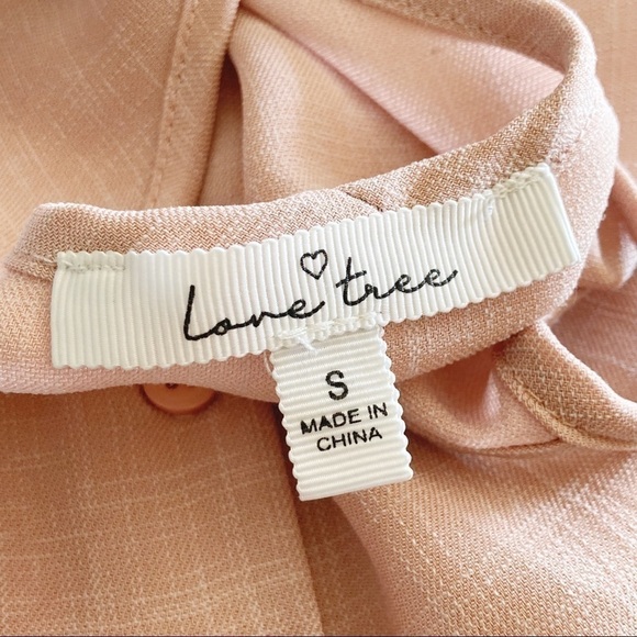 Love Tree Pink Cutout Tank Top Size S - Picture 13 of 16